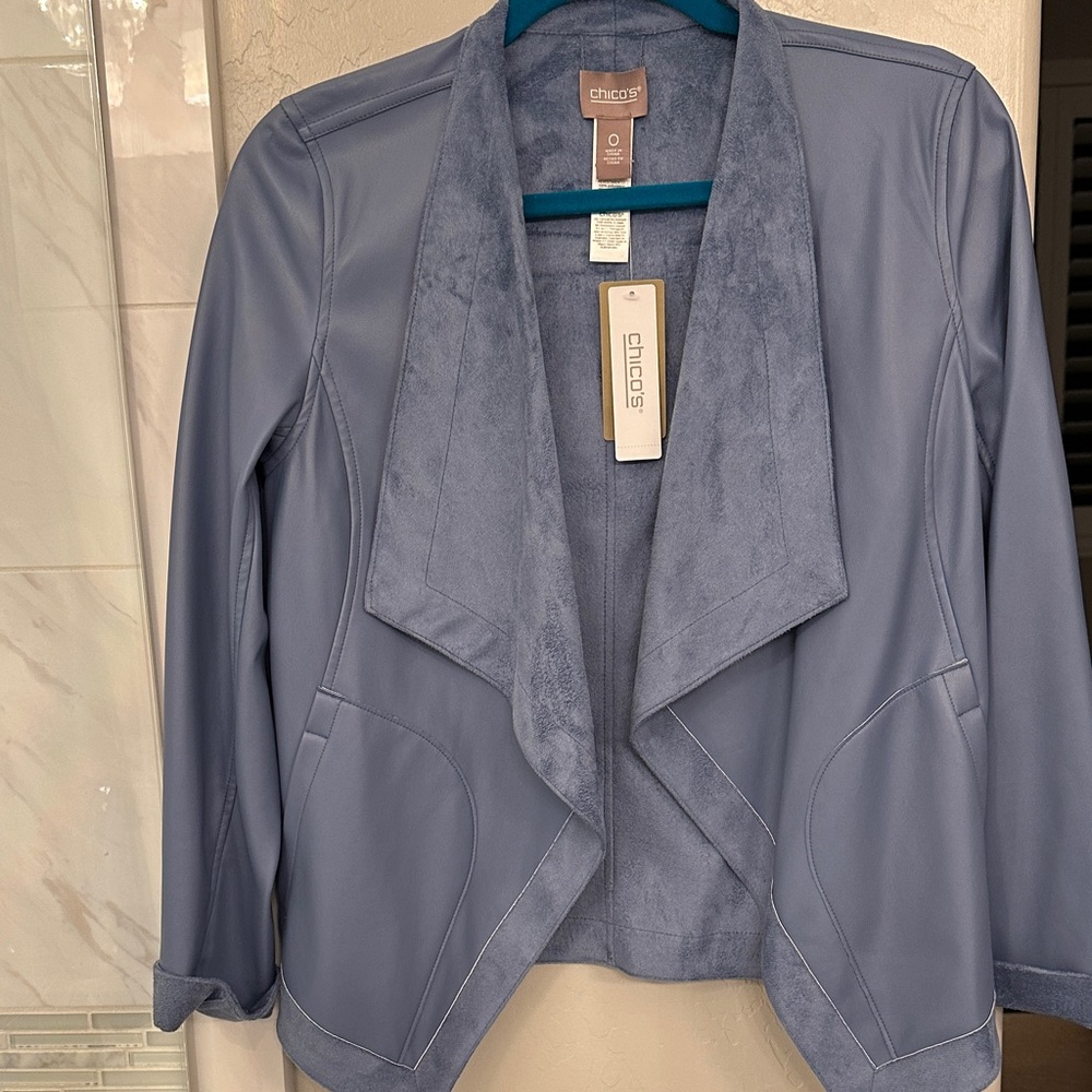 Chico's Women's Slate Blue Blazer NWT